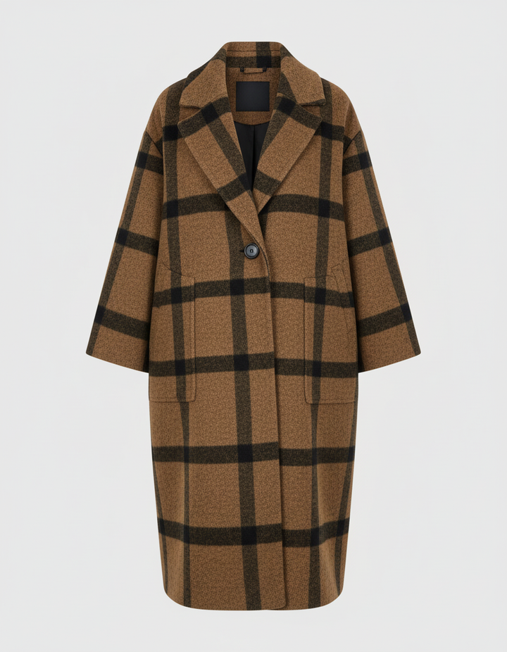 Elegant Long Wool Coat Women