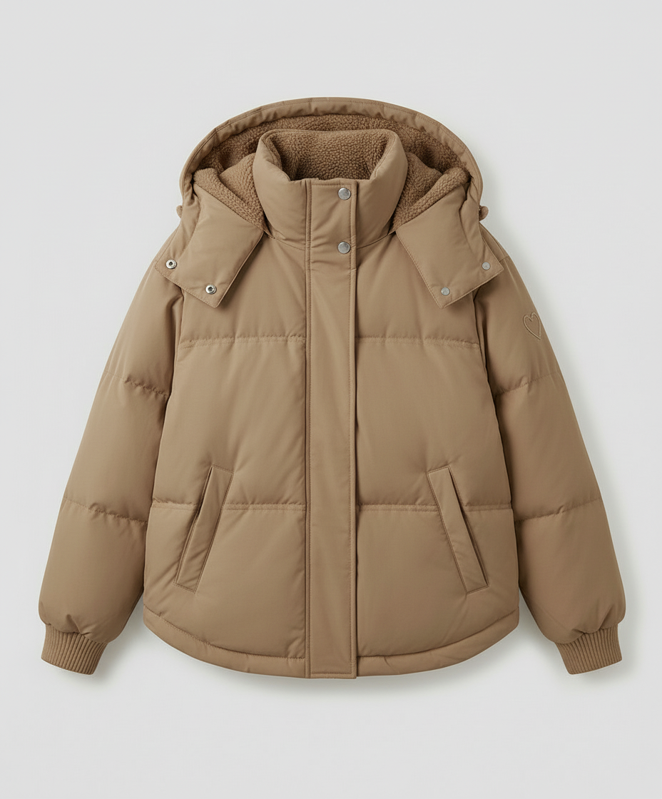 Warm Women's Winter Jacket Quilted