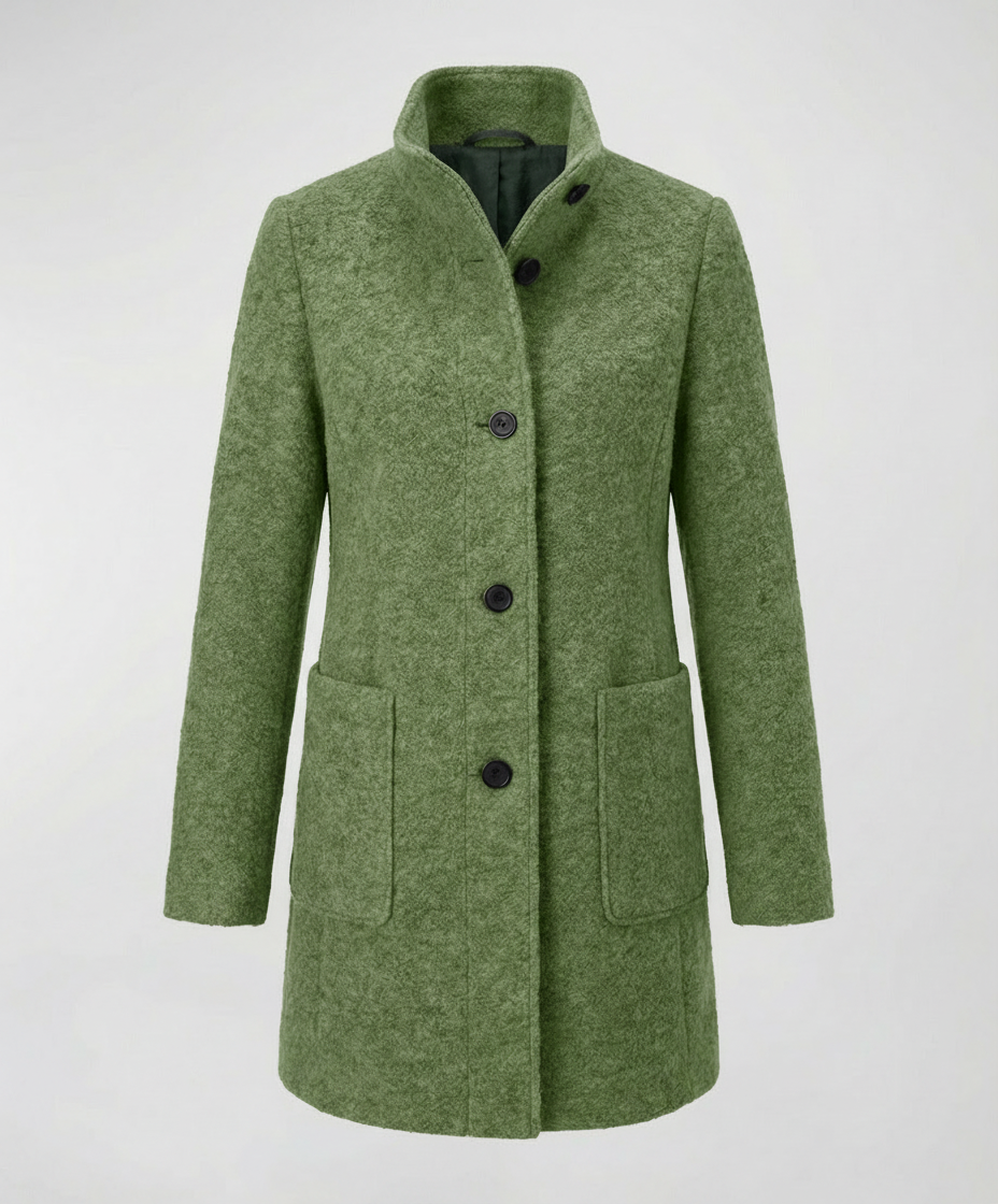 Elegant Vintage Wool Coat Women