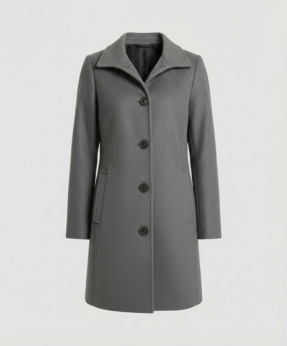 Elegant single-breasted coat women