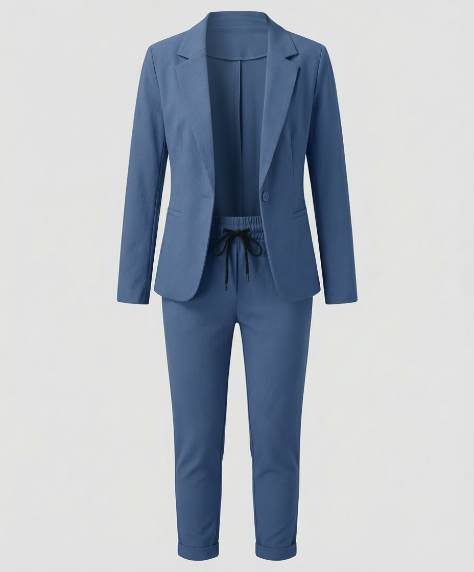 Elegant Women's Blazer Pants Set