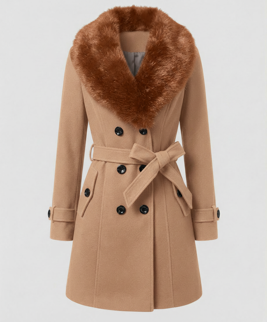 Luxurious Elegant Fur Coat Women