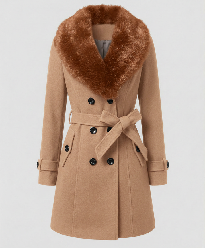 Luxurious Elegant Fur Coat Women