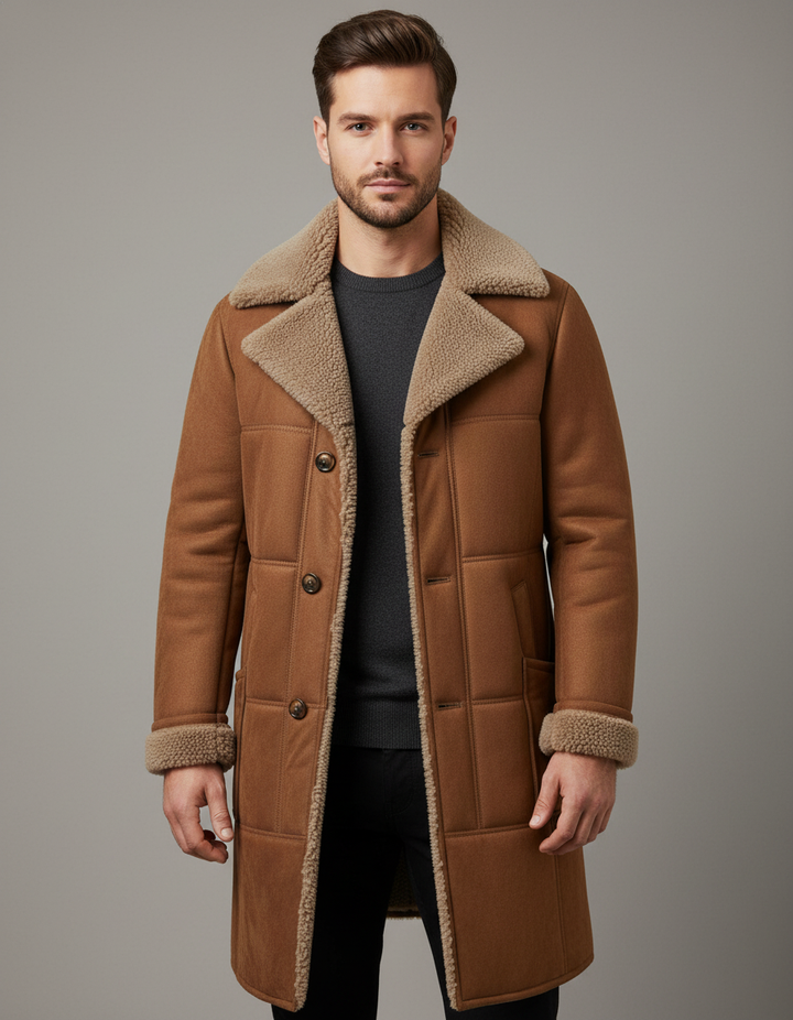 Classic Sheepskin Pilot Coat Men