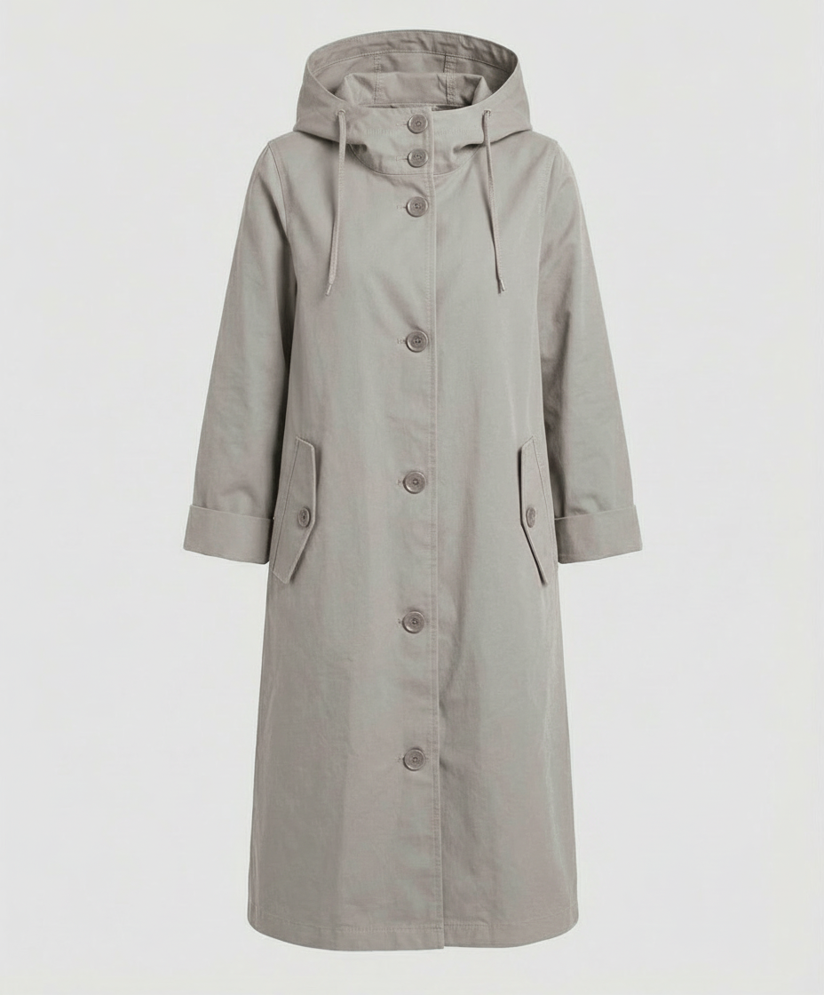 Comfortable Rain Trench Coat Women Hood | Heidi Fashion