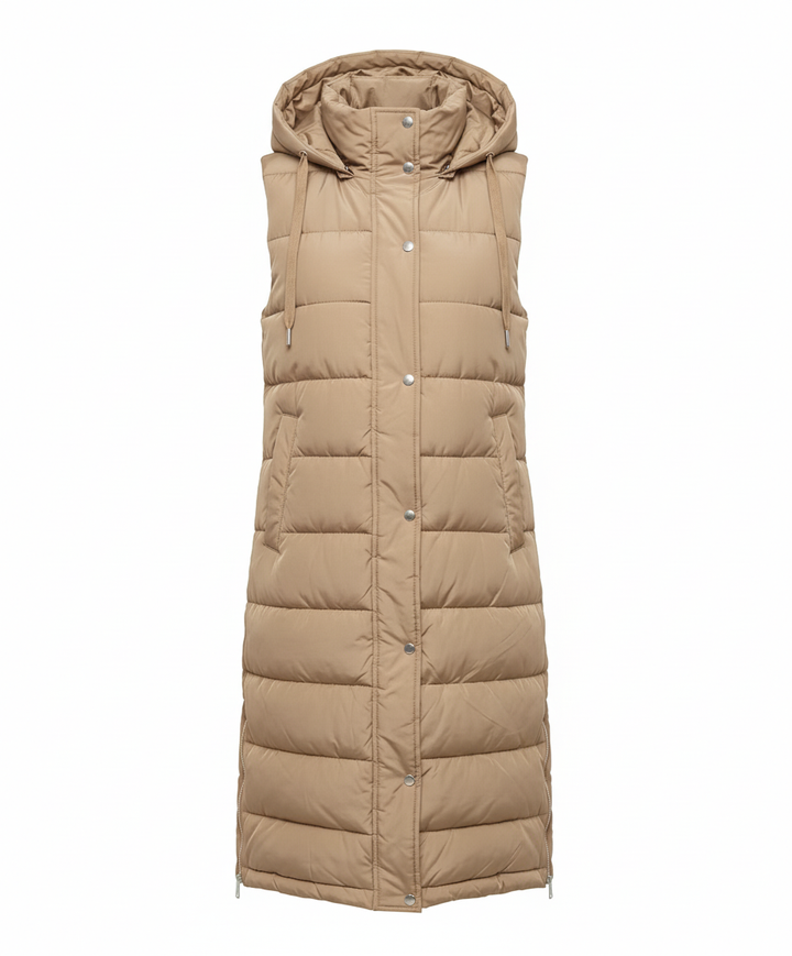 Long quilted vest women