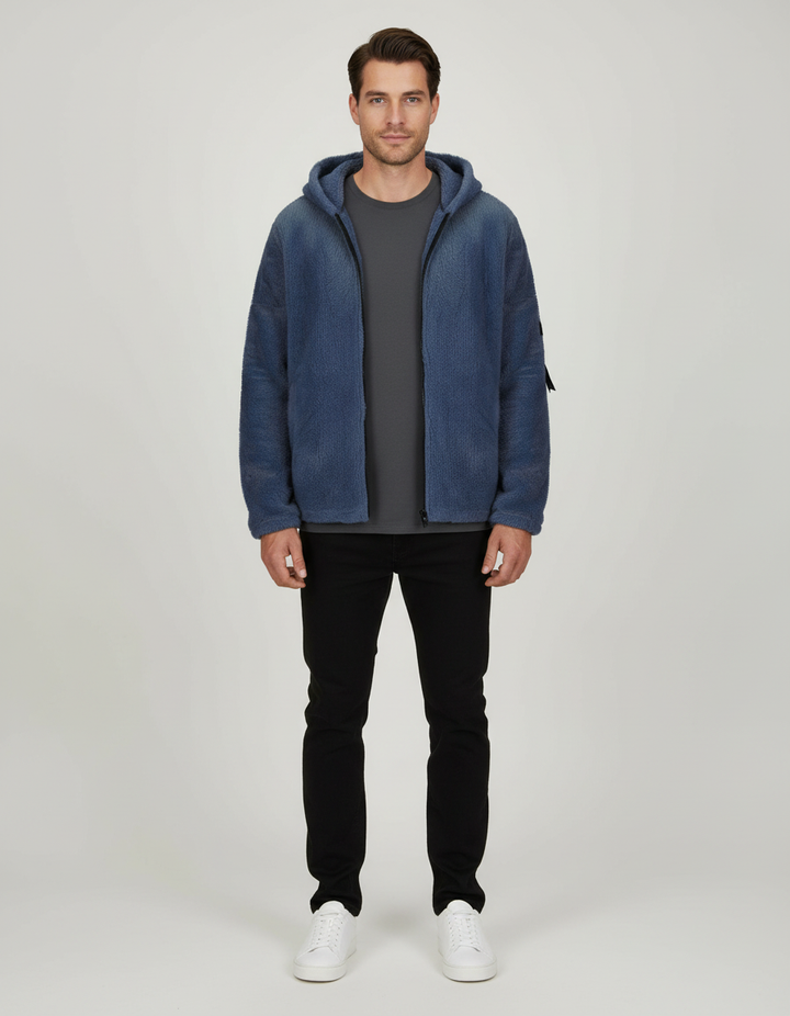 Heavy fleece winter jacket
