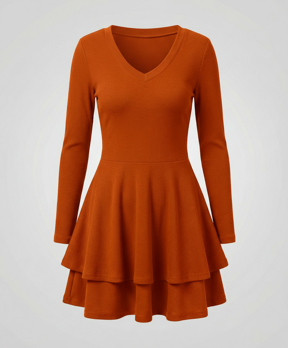 Women's Wrap Dress Ruffles