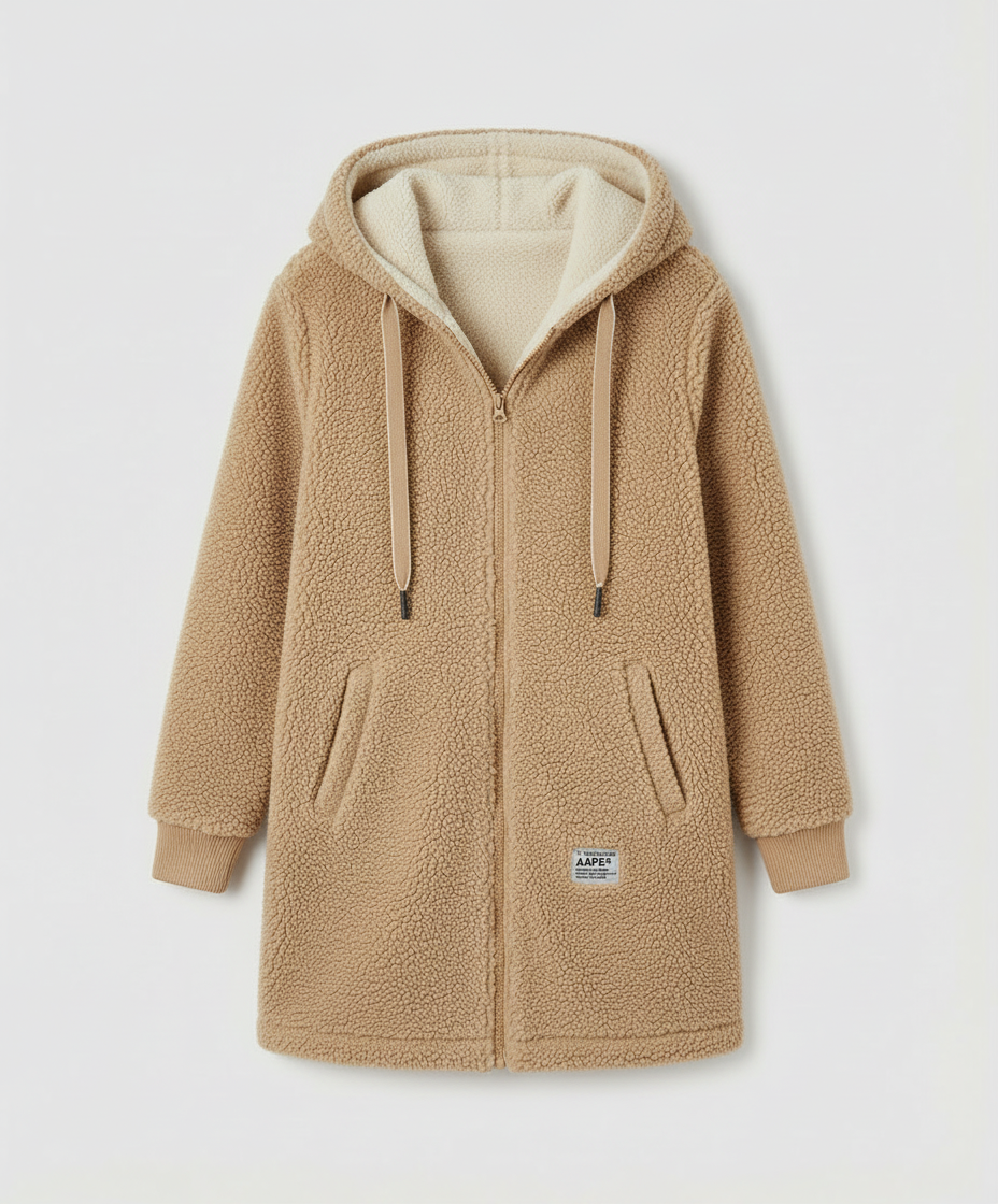 Warm fleece jacket women