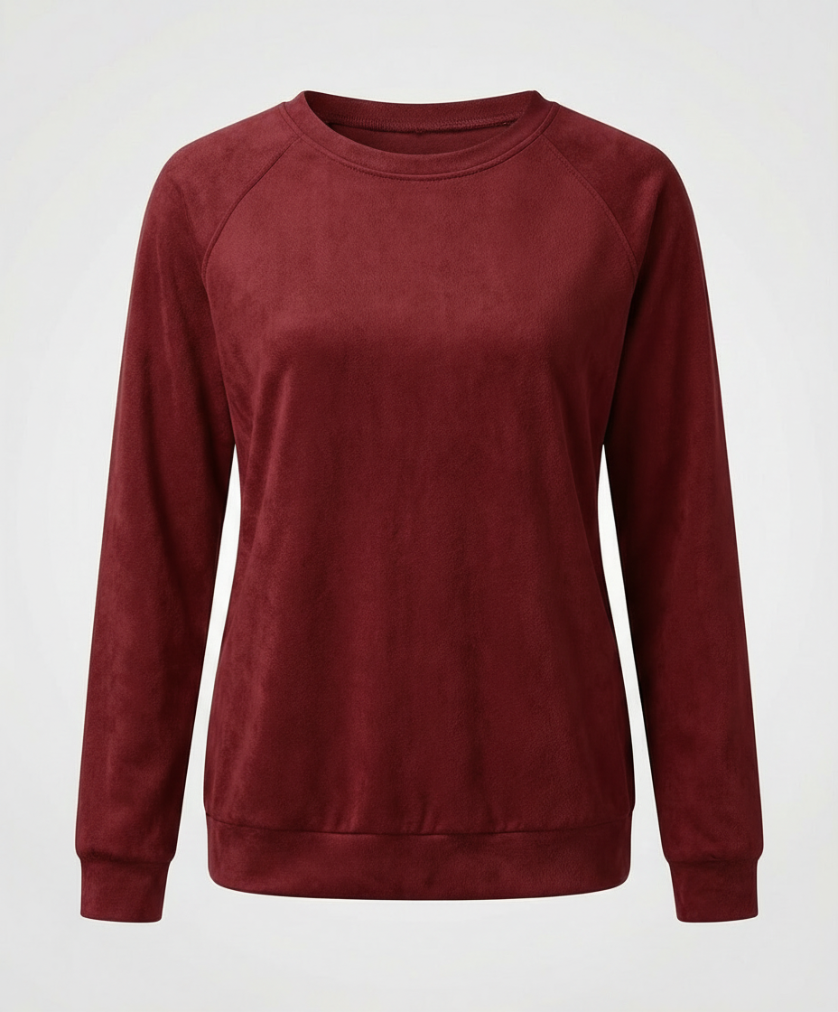 Comfortable Crew Neck Sweatshirt Women