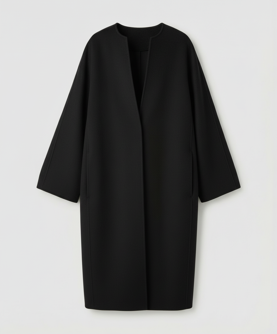 Elegant Long Wool Coat Women