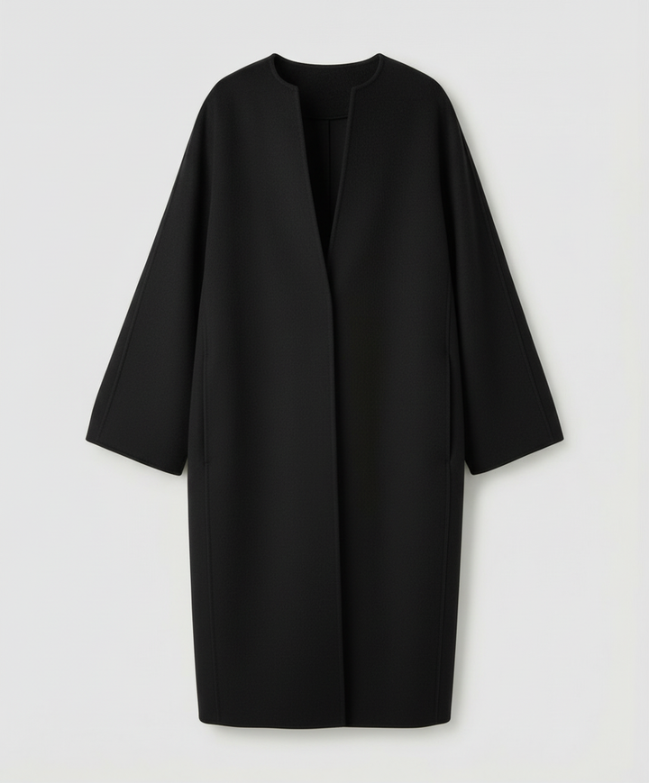 Elegant Long Wool Coat Women