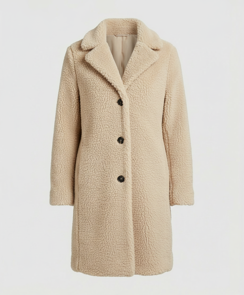 Cozy teddy jacket women