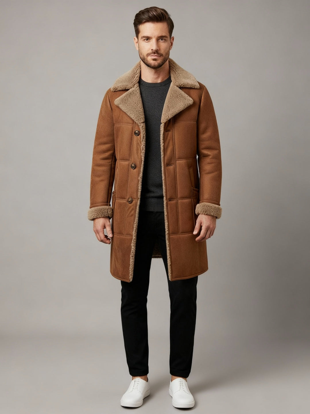 Classic Sheepskin Pilot Coat Men
