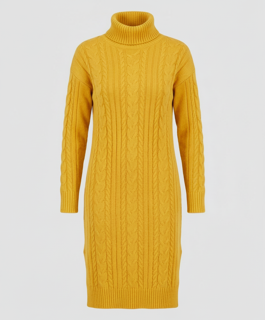 Elegant Warm Knitted Dress Winter