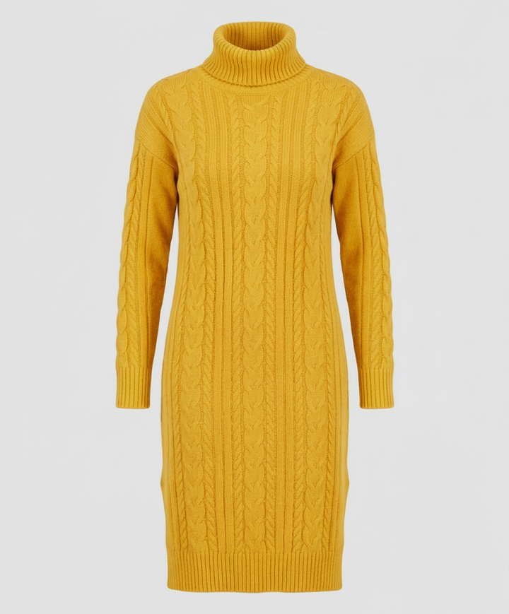 Elegant Warm Knitted Dress Winter