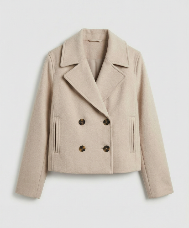 Short double-breasted women's jacket