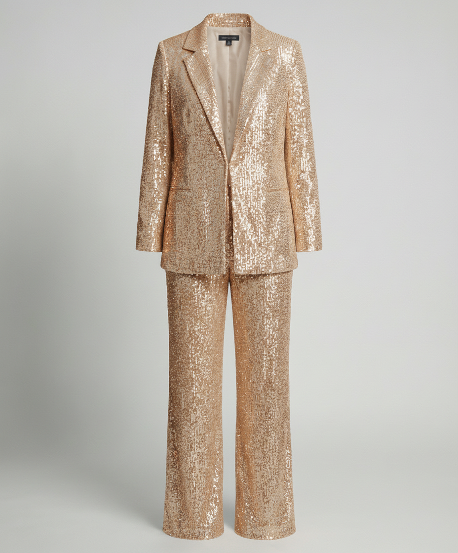 Glittering Elegant Blazer Suit Women | Mune Fashion