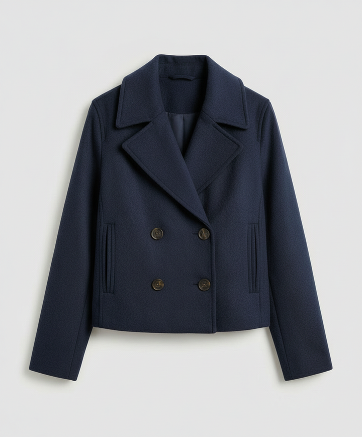 Short double-breasted women's jacket