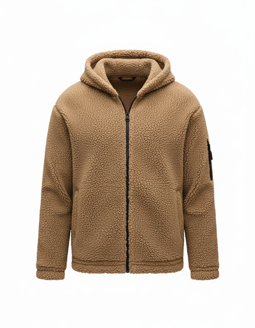 Heavy fleece winter jacket