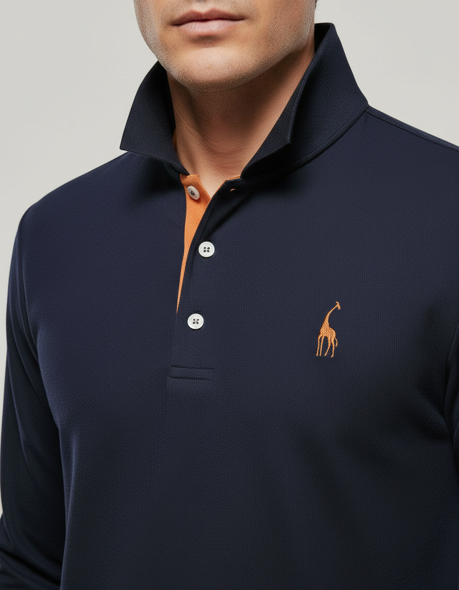 Breathable Cotton Polo Shirt Men
