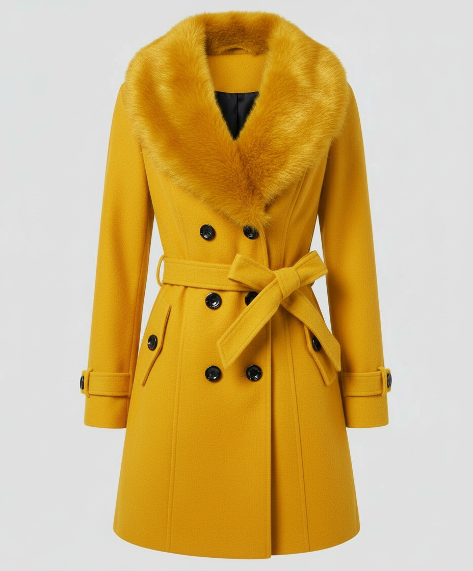 Luxurious Elegant Fur Coat Women