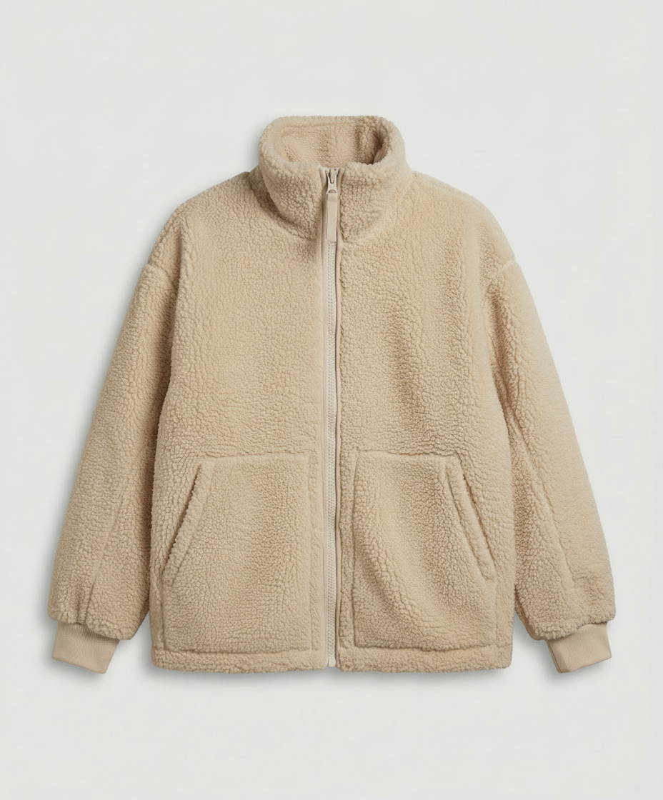 Womens Oversized Fleece Jacket Warm