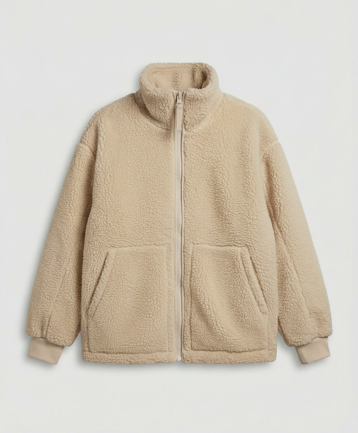 Womens Oversized Fleece Jacket Warm