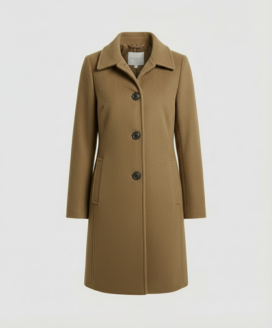 Elegant single-breasted coat women