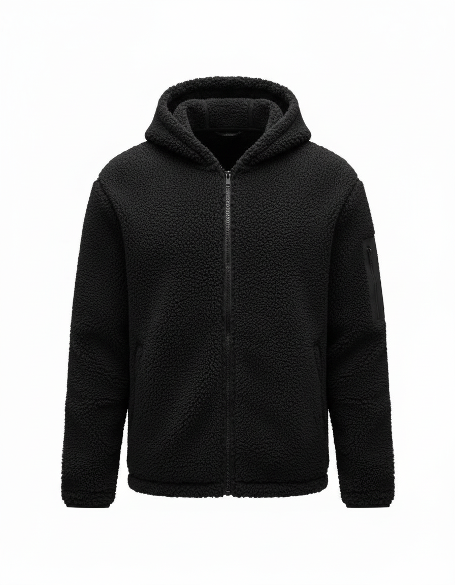 Heavy fleece winter jacket