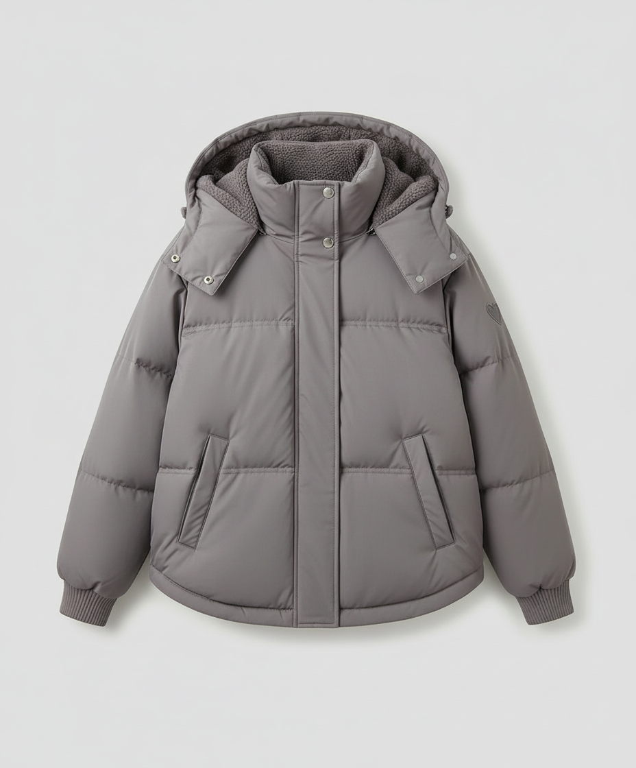 Warm Women's Winter Jacket Quilted