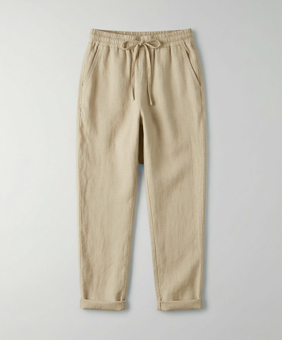 Airy women's linen trousers summer
