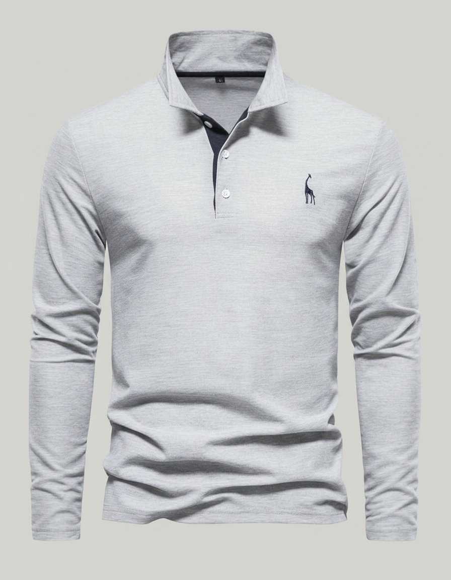 Breathable Cotton Polo Shirt Men