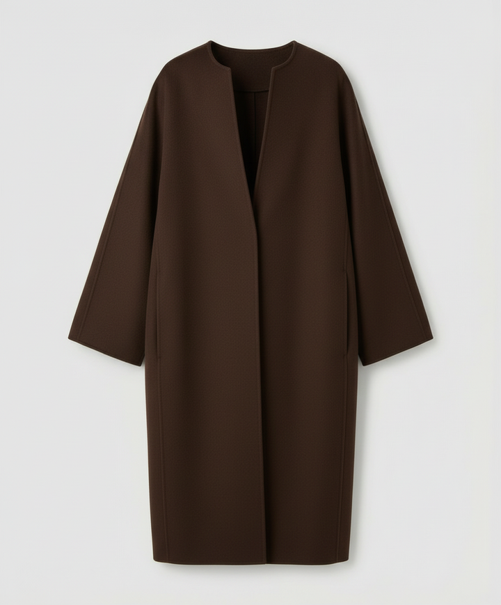 Elegant Long Wool Coat Women