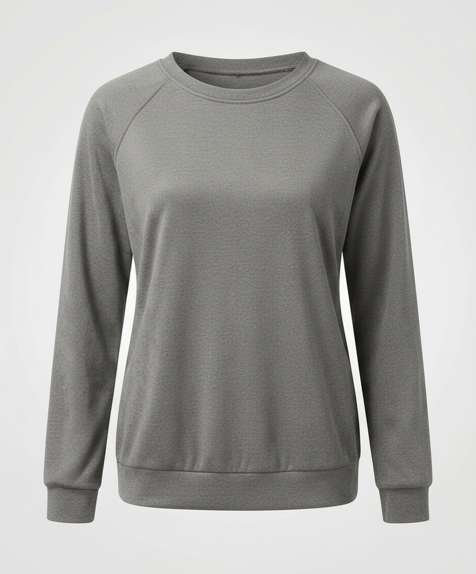 Comfortable Crew Neck Sweatshirt Women