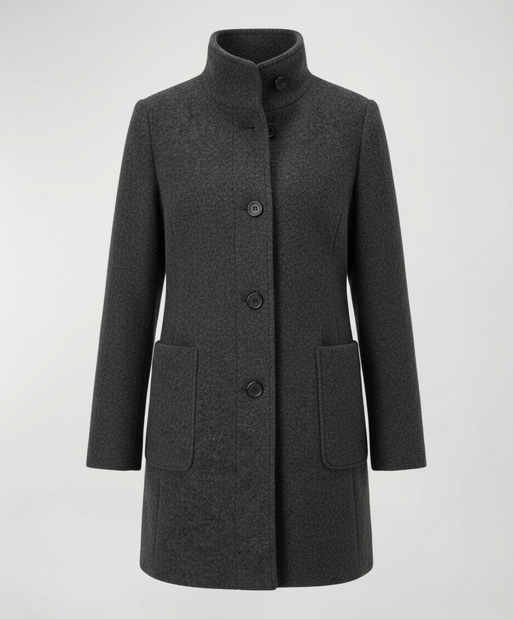 Elegant Vintage Wool Coat Women