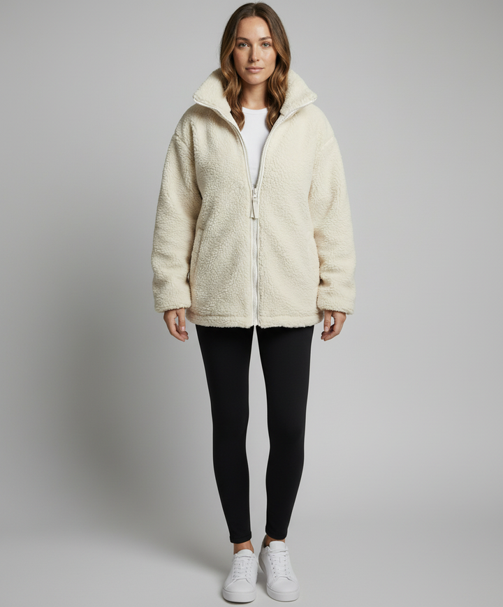 Womens Oversized Fleece Jacket Warm