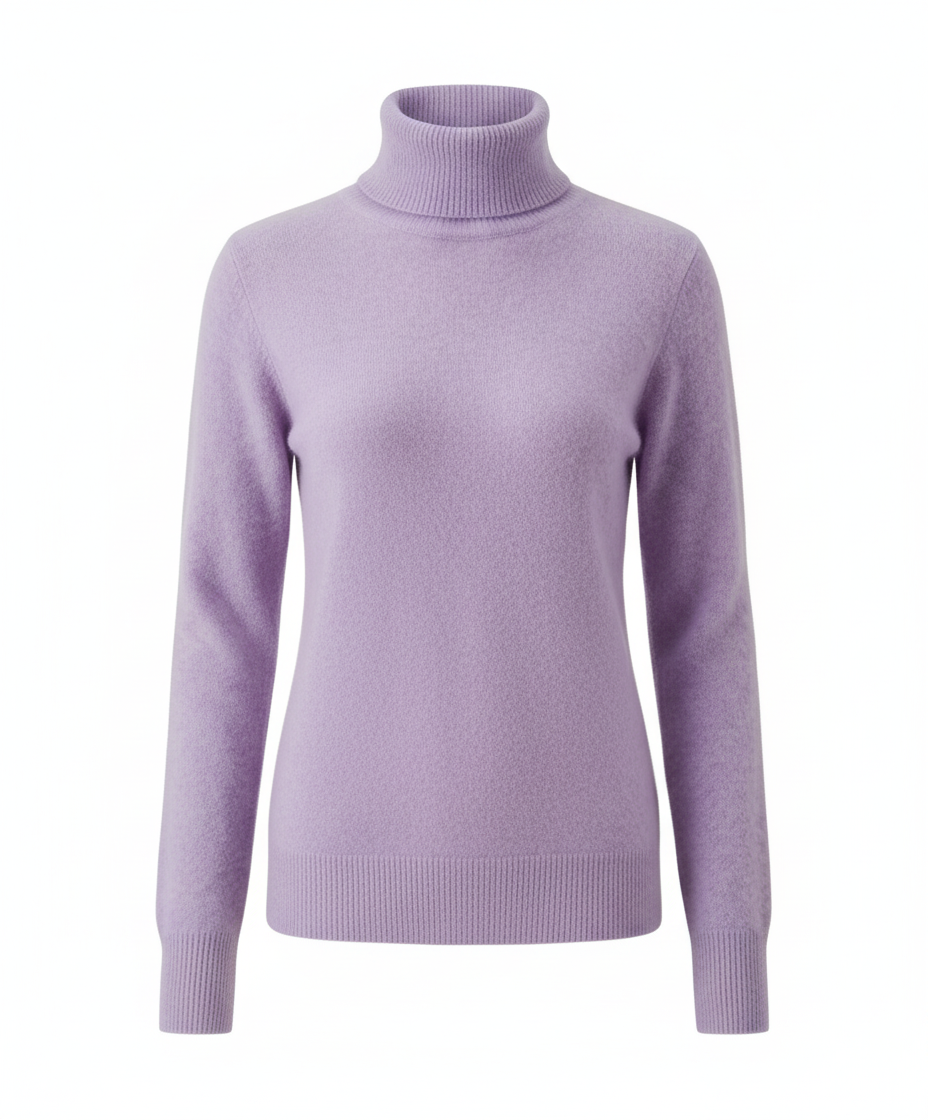 Soft Cashmere Roll Neck Women