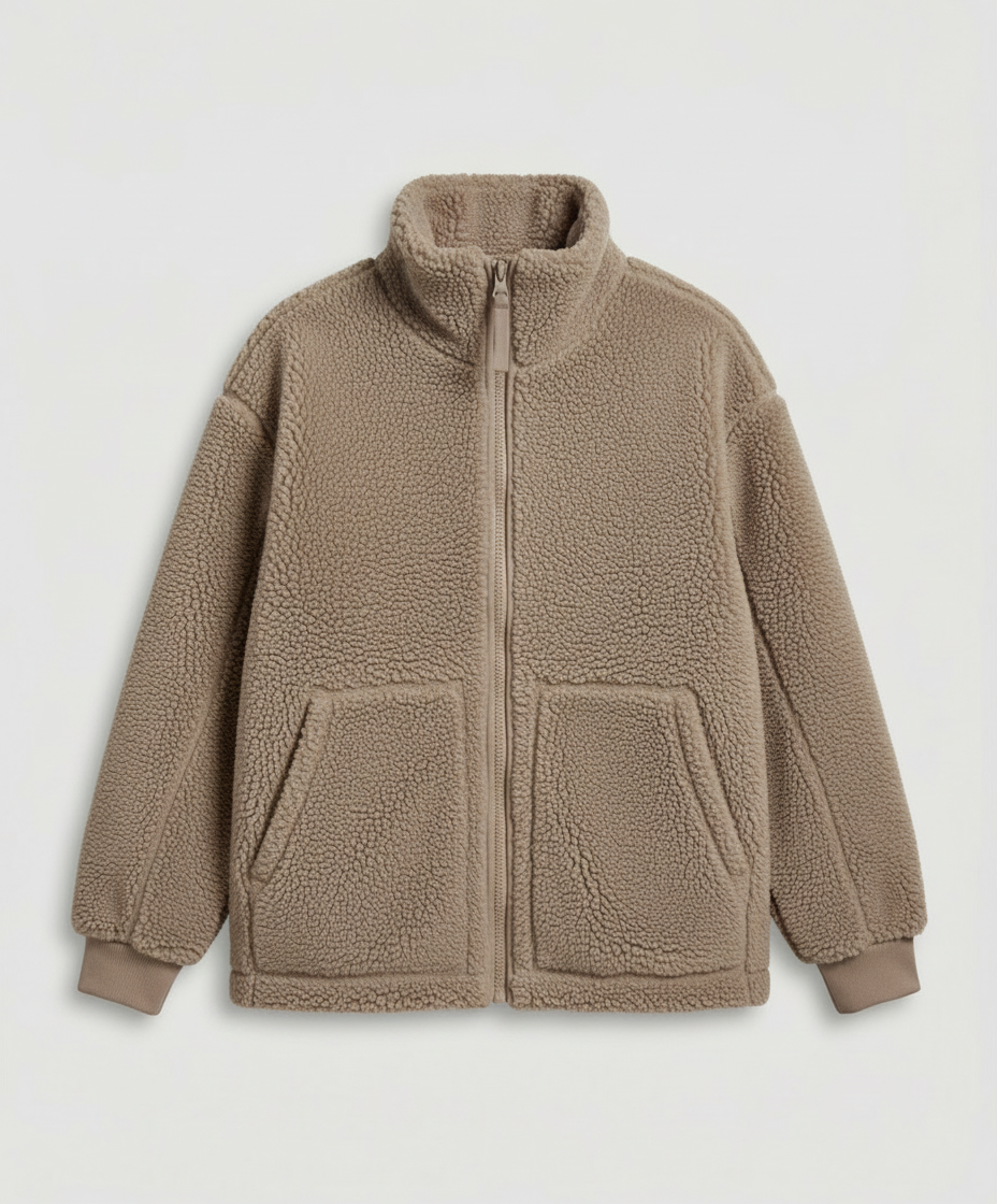 Womens Oversized Fleece Jacket Warm
