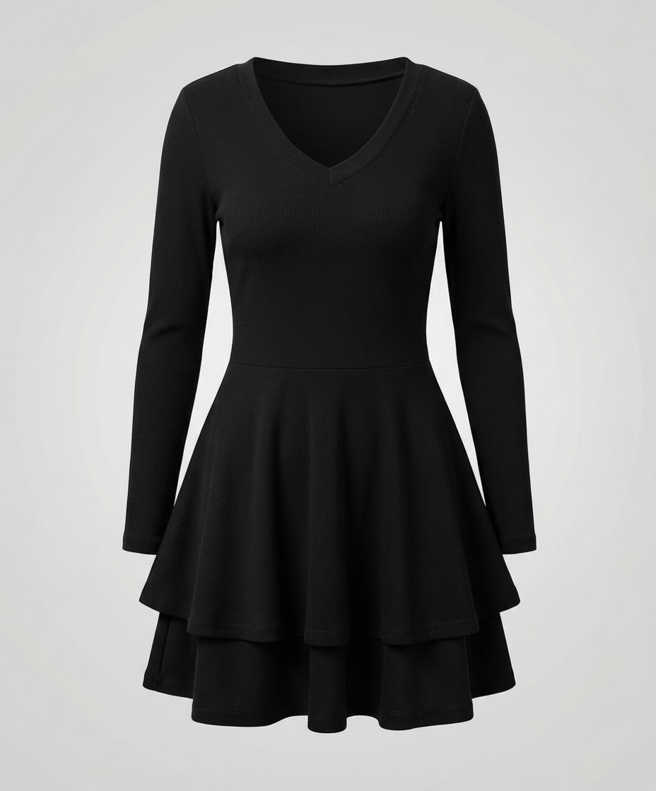 Women's Wrap Dress Ruffles