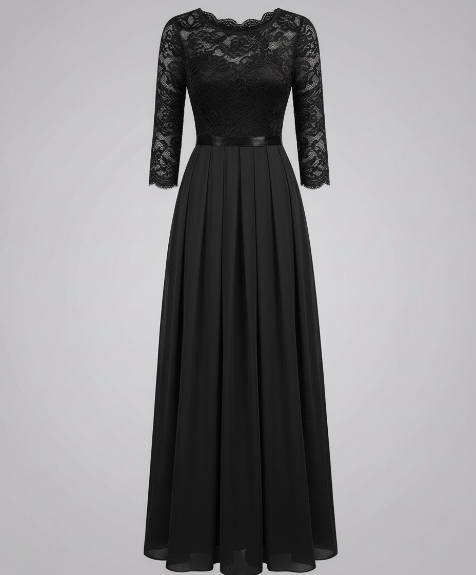 Elegant lace bridesmaid dress