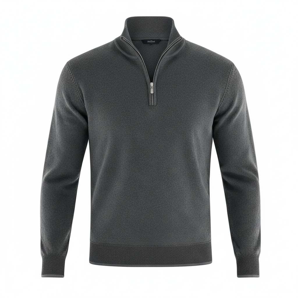 Elegant Merino Comfort Sweater Women Zipper Modern Knitwear