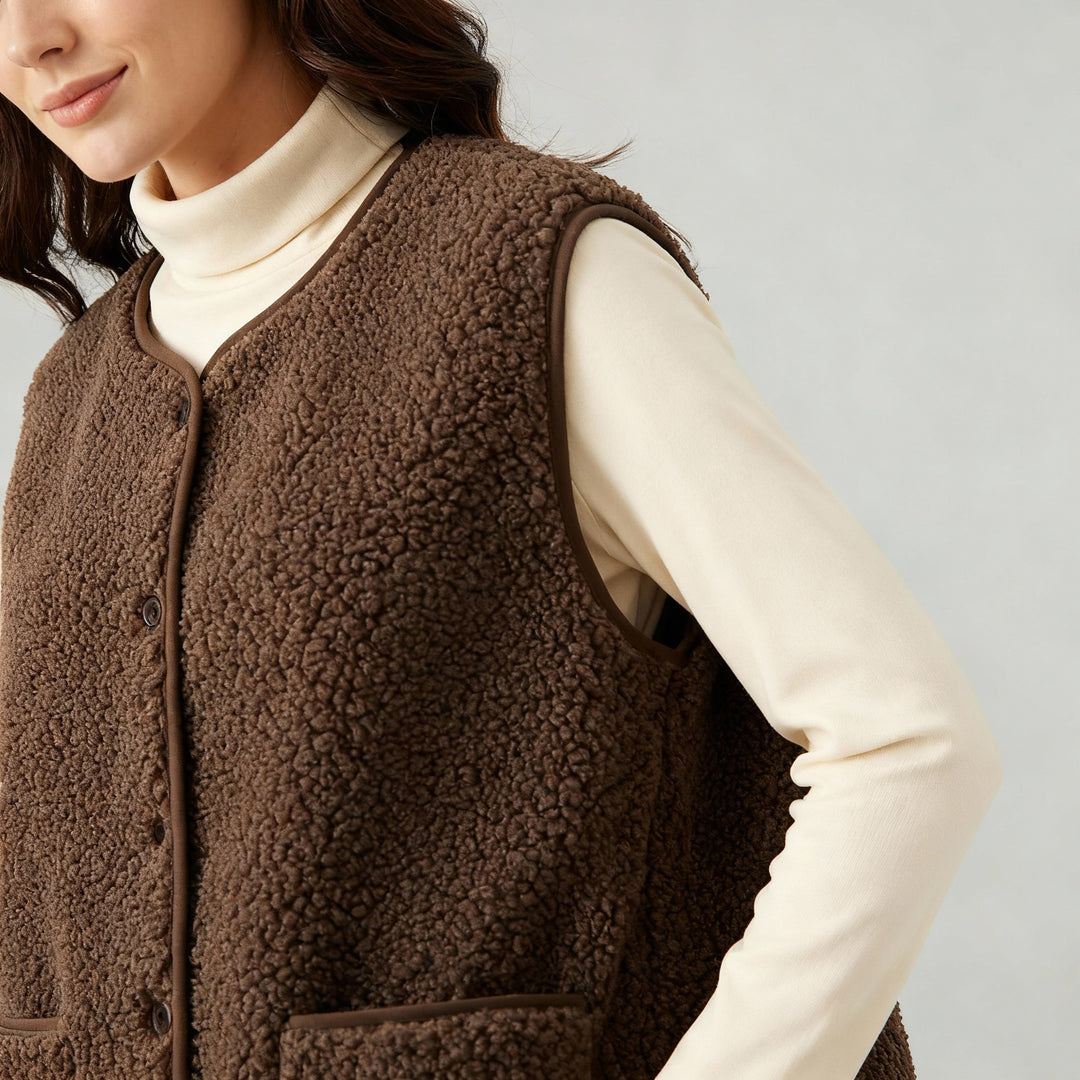 Winter Warm Elegant Fleece Vest Women