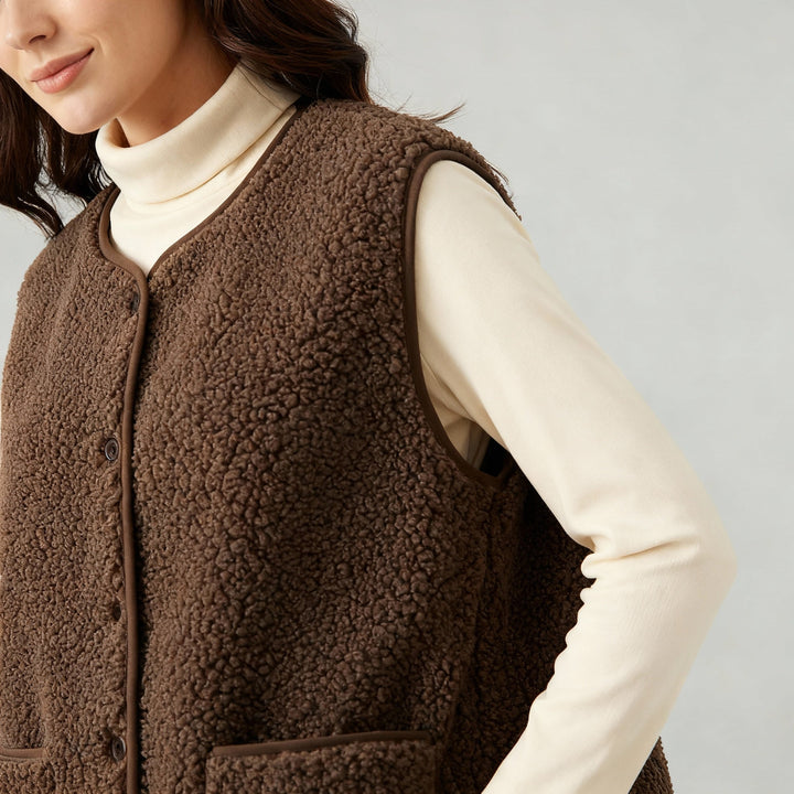 Winter Warm Elegant Fleece Vest Women