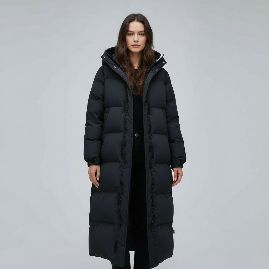 Windproof Long Winter Jacket Women