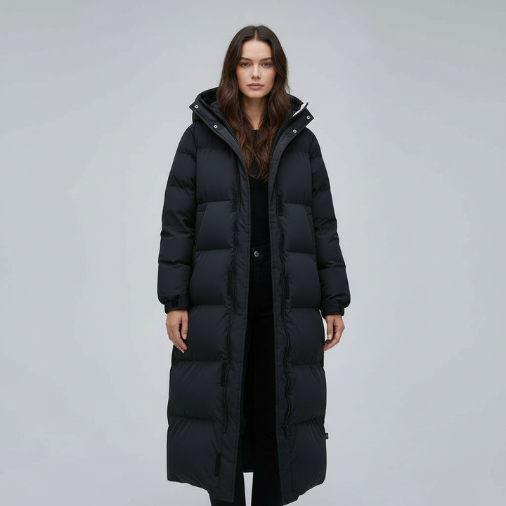 Windproof Long Winter Jacket Women