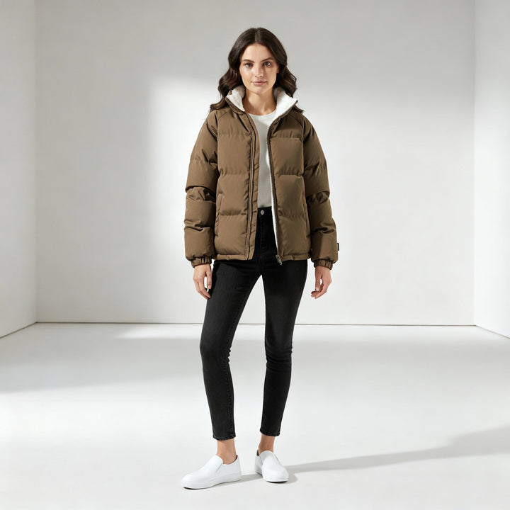 Warm Fleece lined Lightweight Puffer Jacket Women | Mune Fashion