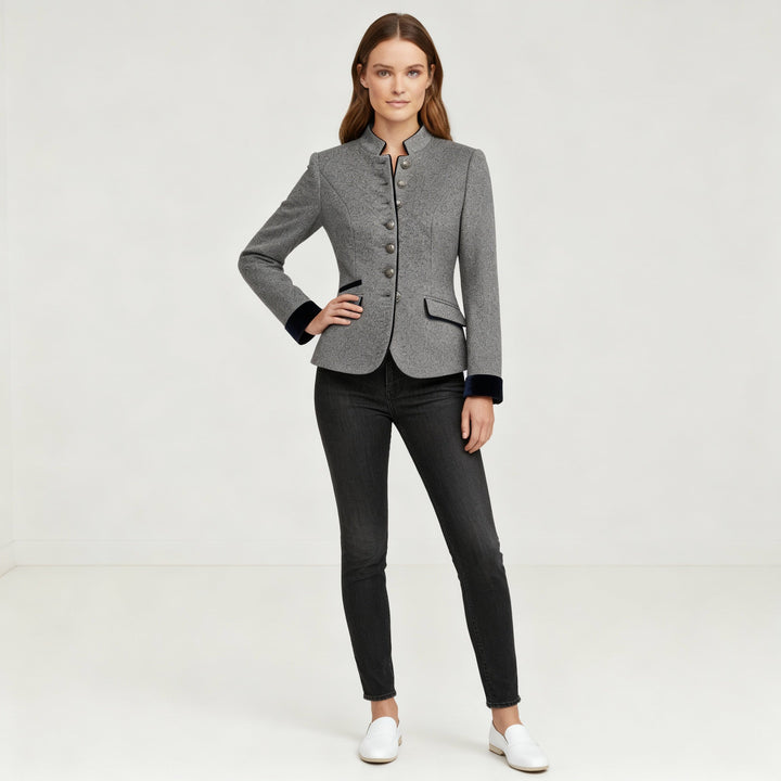 Classic Structured Premium Comfort Wool Jacket Women