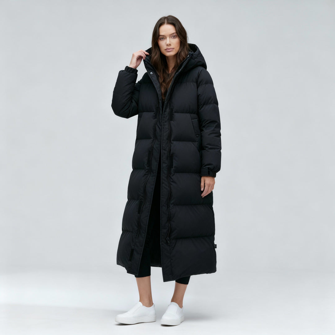 Windproof Long Winter Jacket Women
