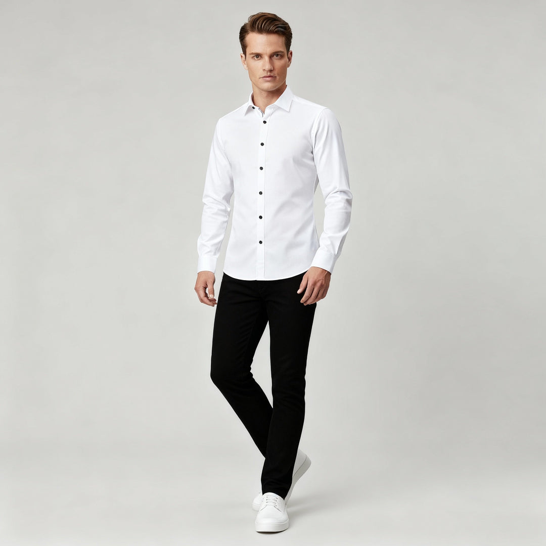 Non-iron Stretch Shirt Men's Slim Fit